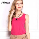 2017 Fashion Summer Style Women Clothes Fitness Tank Top Cropped Chiffon Sleeveless Causal T Shirt Women Vest Crop Tops 16 color