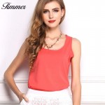 2017 Fashion Summer Style Women Clothes Fitness Tank Top Cropped Chiffon Sleeveless Causal T Shirt Women Vest Crop Tops 16 color