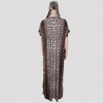 2017 Fashion african clothing plus size dress leopard print mama big dress maxi long dress sexy oversized femmes vistidos 
