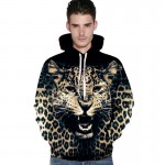 2017 Fashion couple hoodies 3D Tiger Lion Leopard sweatshirt casual harajuku pullover harajuku animal hoodie men women pullovers