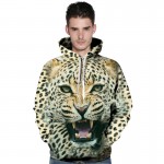 2017 Fashion couple hoodies 3D Tiger Lion Leopard sweatshirt casual harajuku pullover harajuku animal hoodie men women pullovers