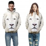 2017 Fashion couple hoodies 3D Tiger Lion Leopard sweatshirt casual harajuku pullover harajuku animal hoodie men women pullovers