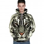 2017 Fashion couple hoodies 3D Tiger Lion Leopard sweatshirt casual harajuku pullover harajuku animal hoodie men women pullovers