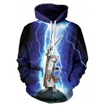 2017 Fashion couples hoodies 3D print lightning cat men sweatshirt hip hop 3D hoodies men women cool tracksuit brand clothing