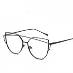 2017 GUVIVI Vintage Spectacle Gold Frames Eye Clear Lens Glasses Frame Women Optical Cat eye Glasses Eyewear Eyeglasses GY-007