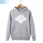 2017 Green Day Print Hoodie Cotton Winter Hip Hop Green Days Band Logo Sweatershirt Pullover Hoody With Hat Hood For Men Women