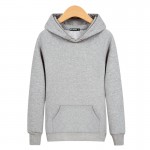 2017 HOT Fashion Solid hoodies men and Sweatshirts Black/Gray High Quality Cotton Street Wear Sweatshirt men hoodies XXS-3XL