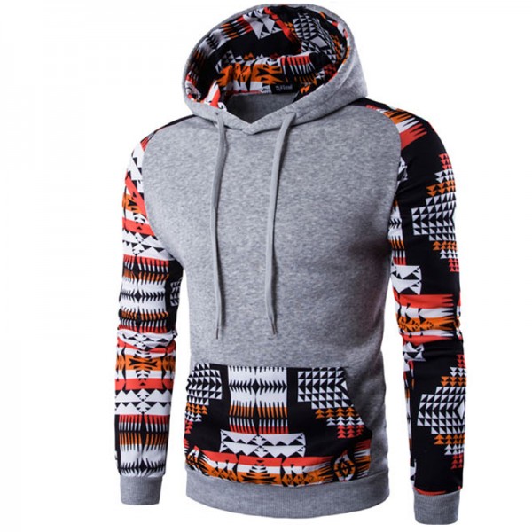 2017 Hoodies Men Hombre Hip Hop Male Brand Hoodie Digital Printing Sweatshirt Suit Mens Splice Slim Fit Men Hoody XXL QMVR