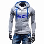 2017 Hoodies Men Sudaderas Hombre Hip Hop Mens Brand Letter Hooded Zipper Hoodie Sweatshirt   Suit Slim Fit Men Hoody XXL