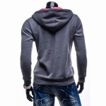 2017 Hoodies Men Sudaderas Hombre Hip Hop Mens Brand Letters Printed Cardigan Hoodie Sweatshirt Suit Slim Fit Men Hoody