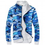 2017 Hot Sale Hoodie Men New Fashion Camouflage Fleece Mens Hoodies Sweatshirts Man Zipper Leisure Tracksuit Mens Hoodie 4XL