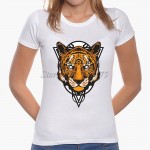 2017 Latest Fashion Women Cute Cat Pinted T shirt  Cool Cat Design Tops Novelty Lady Short Sleeve Tees