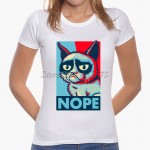 2017 Latest Fashion Women Cute Cat Pinted T shirt  Cool Cat Design Tops Novelty Lady Short Sleeve Tees