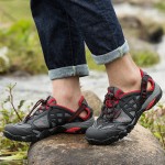 2017 Men Outdoor Sneakers Breathable Hiking Shoes Big Size Men Women Outdoor Hiking Sandals Men Trekking Trail Water Sandals