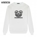 2017 Men's Radiohead Rock Band Hoodies Sweatshirt Punk Hip Hop Streetwear Loose Full Sleeve Cotton O-Neck Plus Size