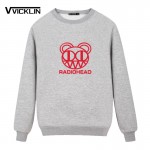 2017 Men's Radiohead Rock Band Hoodies Sweatshirt Punk Hip Hop Streetwear Loose Full Sleeve Cotton O-Neck Plus Size