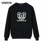 2017 Men's Radiohead Rock Band Hoodies Sweatshirt Punk Hip Hop Streetwear Loose Full Sleeve Cotton O-Neck Plus Size