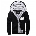 2017 Mens autumn black tracksuit The Walking Dead Hoodies Zombie Hands Scary Winter Fleece Super Warm Sweatshirts jacket clothes