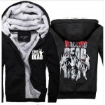 2017 Mens autumn black tracksuit The Walking Dead Hoodies Zombie Hands Scary Winter Fleece Super Warm Sweatshirts jacket clothes