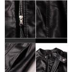 2017 NEW Spring Faux Soft Leather Jacket Long Sleeve Zipper Coat Woman Short PU Leather Outerwear Motorcycle Jacket Black
