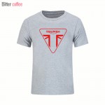 2017 NWE Summer TRIUMPH T Shirts MOTORCYCLE Classic Tour Flag Logo Men's T-Shirt Casual Designs Tee Shirts