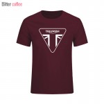 2017 NWE Summer TRIUMPH T Shirts MOTORCYCLE Classic Tour Flag Logo Men's T-Shirt Casual Designs Tee Shirts