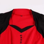 2017 New 50s 60s Retro Vintage Dress Audrey Hepburn Sleeveless Spring Summer Patchwork Plus Size Red Women Dress