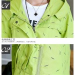 2017 New And Fashion Hot Selling Leisure Female Printing Jacket Women Coat Windbreaker Long Sleeve Spring Jacket 4E1389