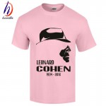 2017 New Arrival Leonard Cohen Cotton Print T shirt Men and Women Ten New Songs Leonard Cohen T-shirt GT282