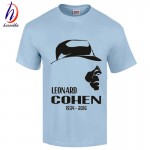 2017 New Arrival Leonard Cohen Cotton Print T shirt Men and Women Ten New Songs Leonard Cohen T-shirt GT282