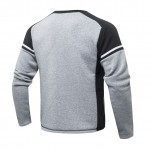2017 New Casual Clothes For Men's Patchwork O-neck Hoodies Cotton Thicken Fleece Male Pullover Mens Crew Neck Sweatshirt for Men