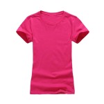 2017 New High Quality 10 Color Silm T Shirt Women Solid color Tees Plain Cotton short sleeve Women T-shirt Female Tops