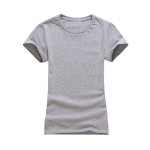 2017 New High Quality 10 Color Silm T Shirt Women Solid color Tees Plain Cotton short sleeve Women T-shirt Female Tops