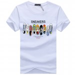 2017 New Letter Print T Shirt Mens Black And White Comic Con Cosplay T-shirts Summer Skateboard Tee Boy Skate Tshirt Tops F166