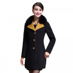 2017 New Manteau Femme Vetement Abrigos Mujer Ladies Tops Winter Women Wool Coat Casaco Feminino Woman Clothes Plus Size XXXL