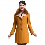 2017 New Manteau Femme Vetement Abrigos Mujer Ladies Tops Winter Women Wool Coat Casaco Feminino Woman Clothes Plus Size XXXL