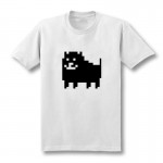 2017 New Men Fashion Game T Shirts Undertale Annoying Dog Printed Combed Anime Cotton Casual Tees Customized Plus Size XS-XXL