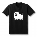 2017 New Men Fashion Game T Shirts Undertale Annoying Dog Printed Combed Anime Cotton Casual Tees Customized Plus Size XS-XXL