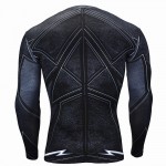 2017 New Men's Compression Shirt Crossfit T-shirt Men The Flash Print Fitness Long Sleeve Tops Workout Base Layer Brand Clothing