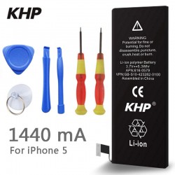 2017 New Original KHP Phone Battery For iphone 5 5G Real Capacity 1440mAh With Tools Kit Replacement Mobile Batteries 0 cycle