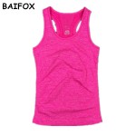 2017 New Solid Women Casual Tank Tops Elastic Breathable Fashion Comfortable Vest Quick Fast Drying Tank Top Tees For Women Girl