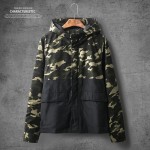2017 New Spring Autumn Mens Casual Camouflage Jacket hooded Military Style patchwork Men Camo Jackets and Coats Man Tactical