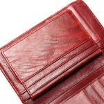 2017 New Style Layer Of Import Oil Wax Cowhide Medium Paragraph Buckle Leather Wallet Women's High Quality Purse