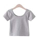 2017 New Women Best Sell U neck Sexy Crop Top Ladies Short Sleeve T Shirt Tee Short T-shirt Basic Stretch T-shirts