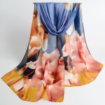 2017 New Women Chiffon Silk Scarfs Fashion Spring Square Scarves Print Shawl Summer Brand Shawls And Hijabs