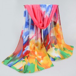 2017 New Women Chiffon Silk Scarfs Fashion Spring Square Scarves Print Shawl Summer Brand Shawls And Hijabs
