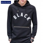 2017 New spring autumn Hip hop men fashion sweatshirts hooded mens pullover men hoodies and sweatshirts