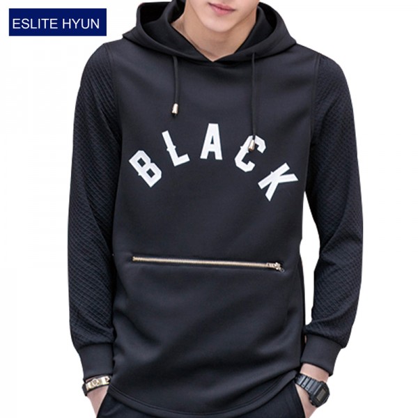 2017 New spring autumn Hip hop men fashion sweatshirts hooded mens pullover men hoodies and sweatshirts