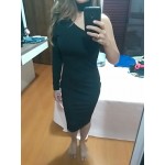 2017 One shoulder dress white party sexy club dress bodycon bandage dress autumn winter women dress evening black sexy vestidos