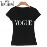 2017 Punk Style Summer Tshirt Harajuku Tumblr VOGUE Letter printed t shirt women Tops Blusa